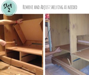 Step by step instructions to upcycle an old entertainment cabinet into a beautiful chick brooder!