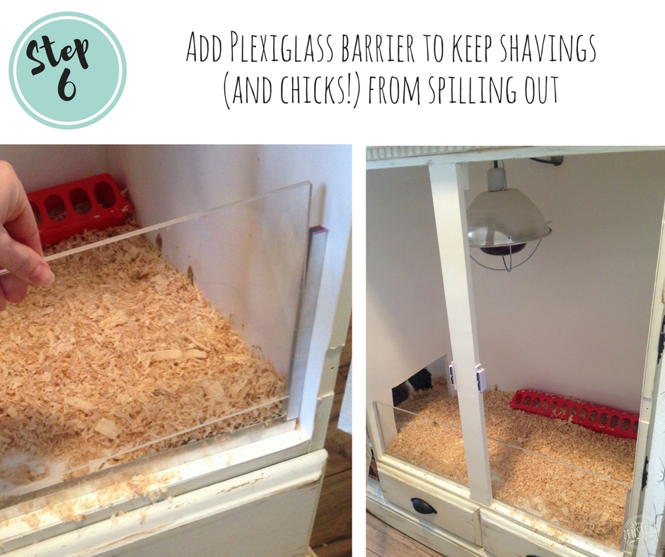 Step by step instructions to upcycle an old entertainment cabinet into a beautiful chick brooder!