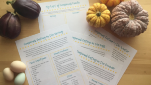 Seasonal eating is not only better for the earth, it’s also better for your health! Use our free guide to get started!