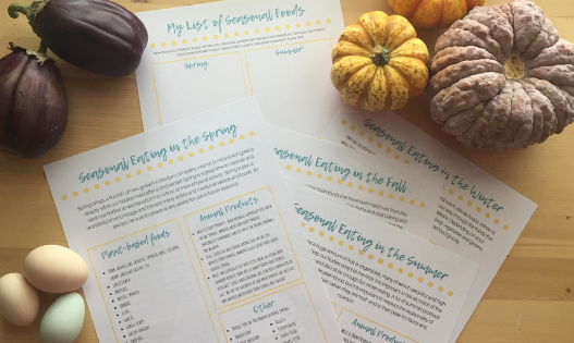 Seasonal eating is not only better for the earth, it’s also better for your health! Use our free guide to get started!