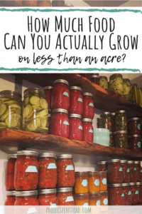 How much food can you grow on less than an acre?