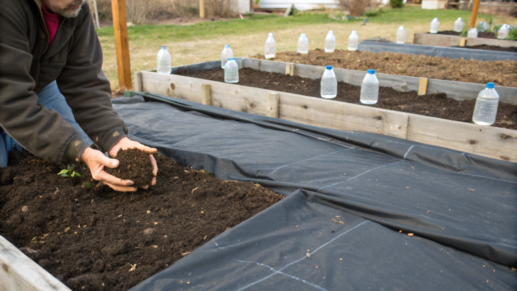 Warming the soil before planting - the secret to fast germination