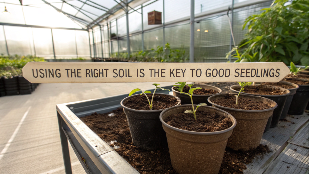 Using the right soil is the key to good seedlings