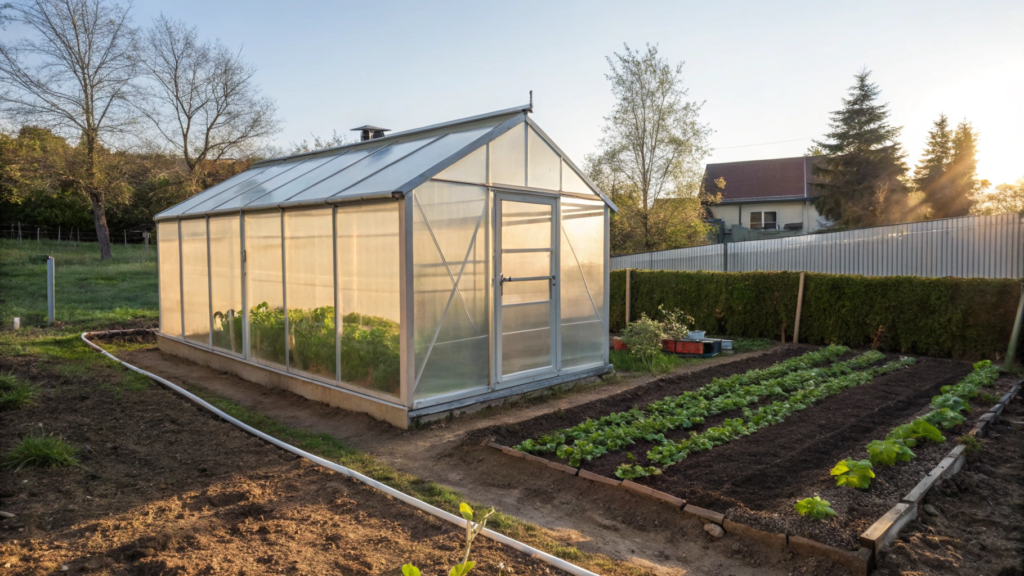 Choosing the right place for a small greenhouse