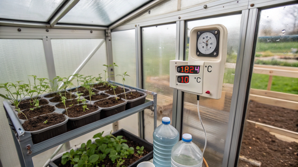 How to maintain the temperature in a small greenhouse