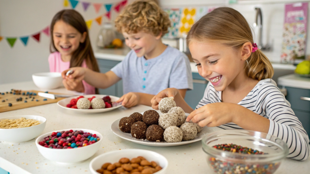 Protein ball decorating party