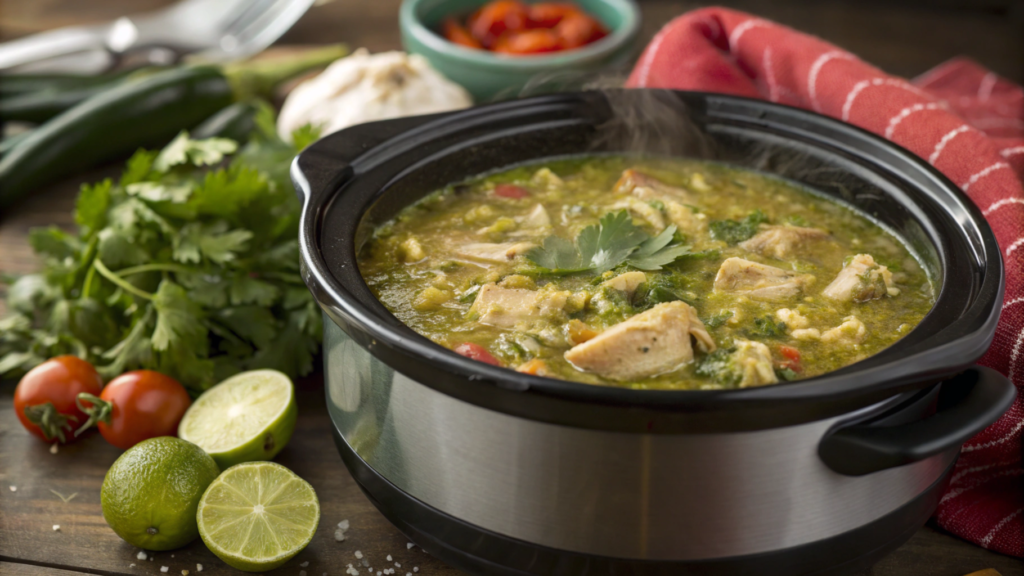 Crockpot salsa verde chicken