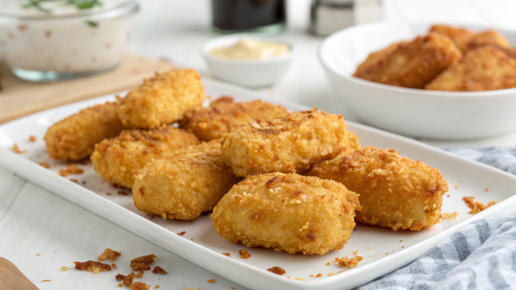 Healthy air fryer chicken nuggets