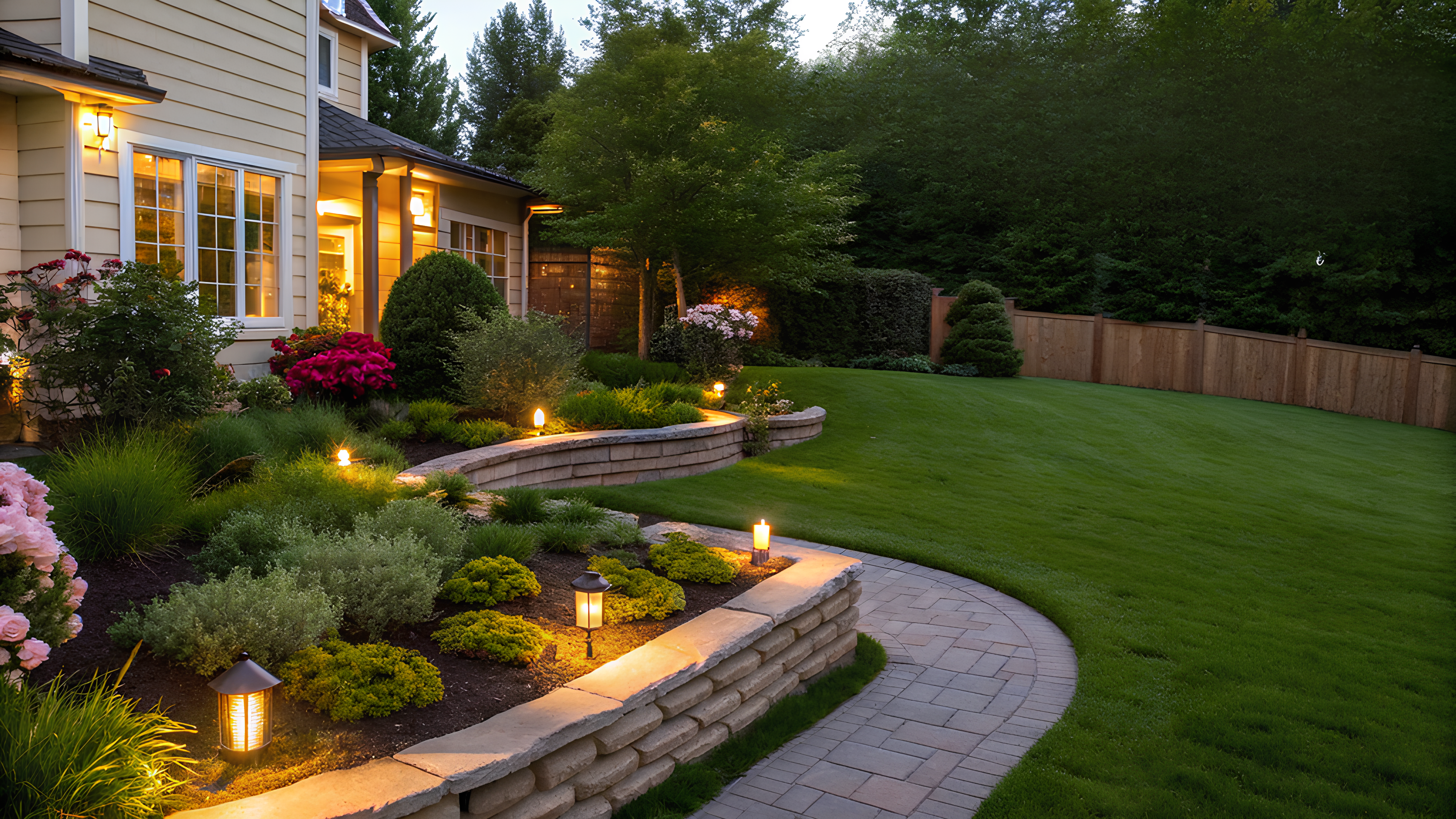 Budget-Friendly Landscaping Hacks and Ideas. Lawn, Lightning, Borders, Plants, and many more