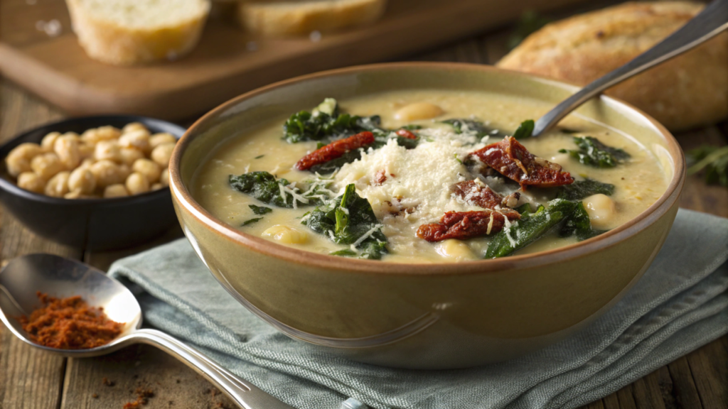 Creamy tuscan white bean soup