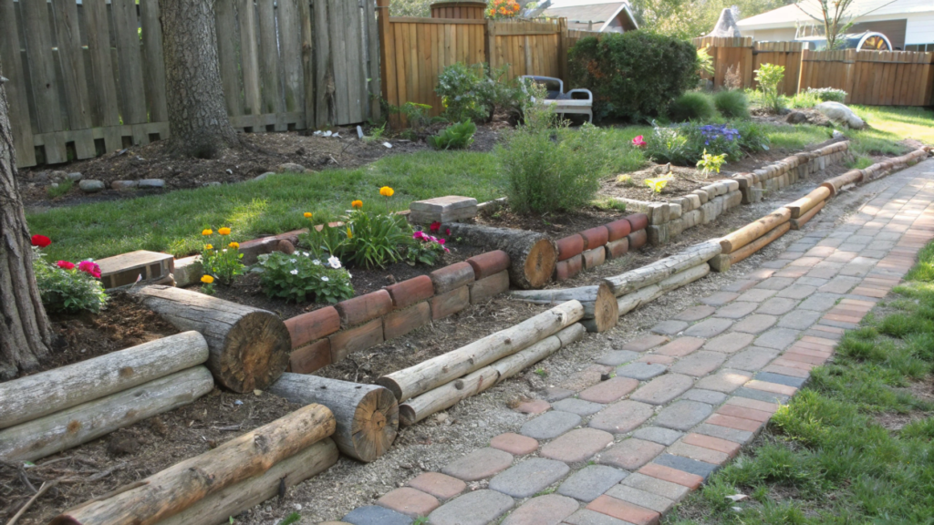 Homemade curbs for a quick upgrade to your yard