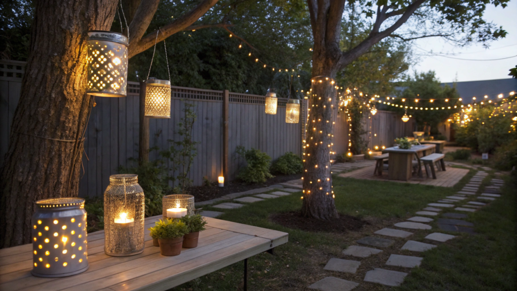 Cheap backyard lighting ideas for magical evenings