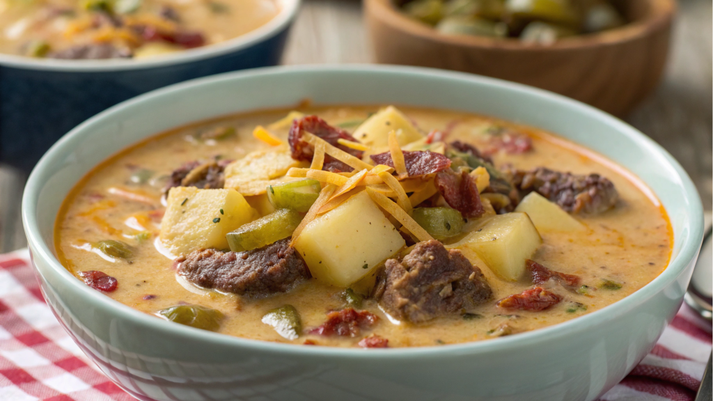 Cheeseburger soup