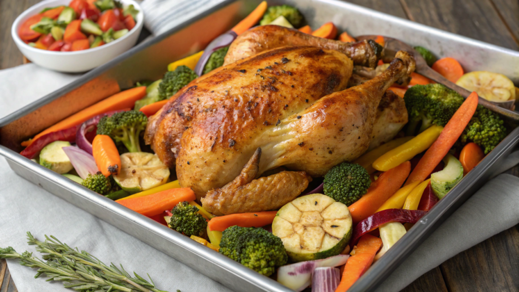 Sheet pan chicken and veggies