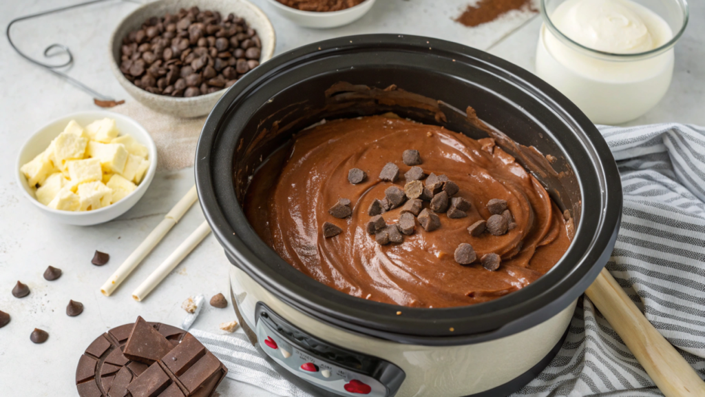 4-Ingredient Crockpot Chocolate Fudge