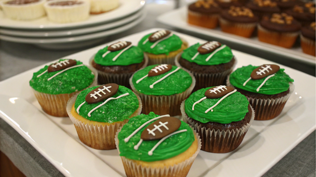 Viral Football-Themed Cupcakes