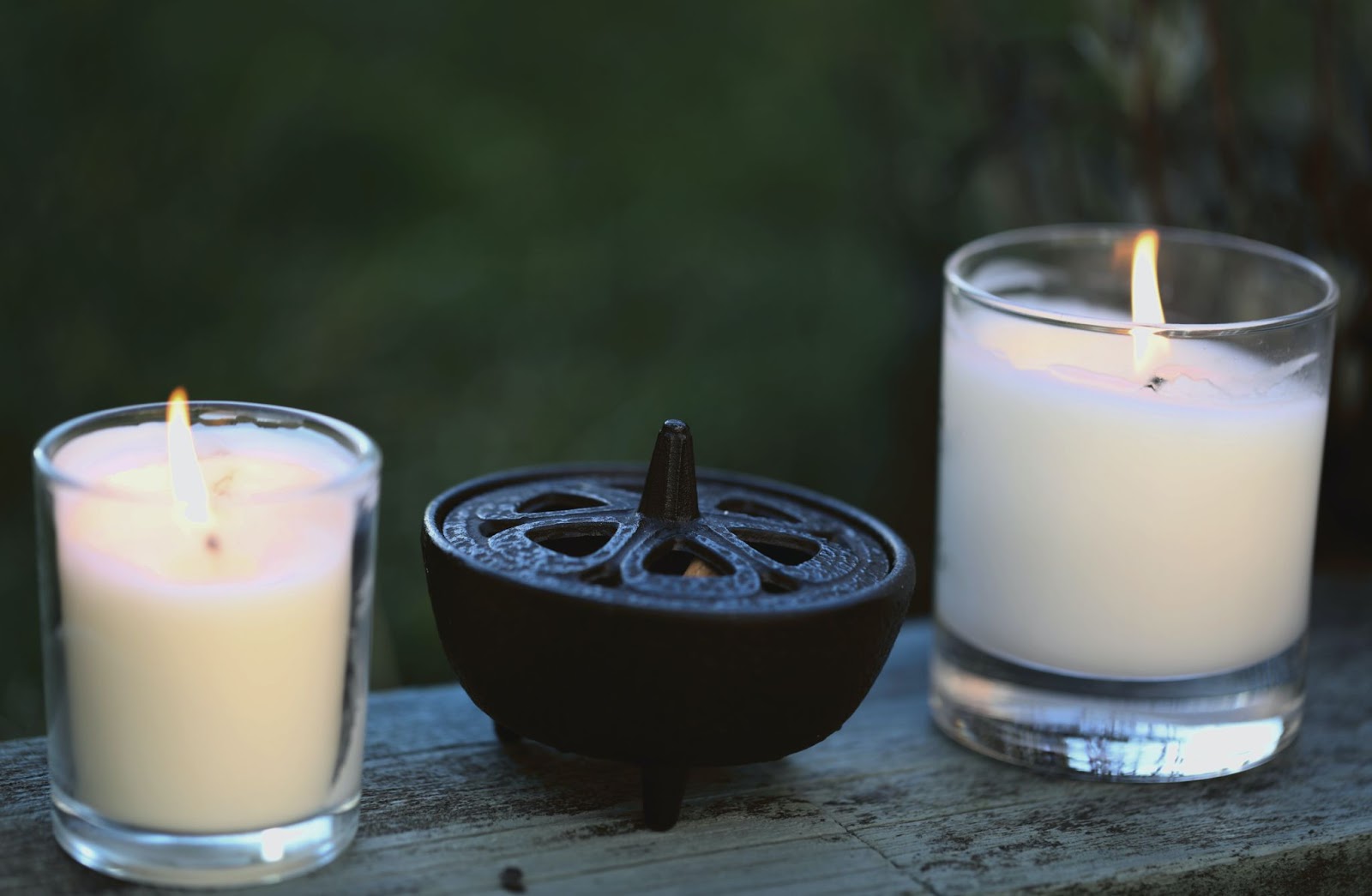 Sage-infused candles