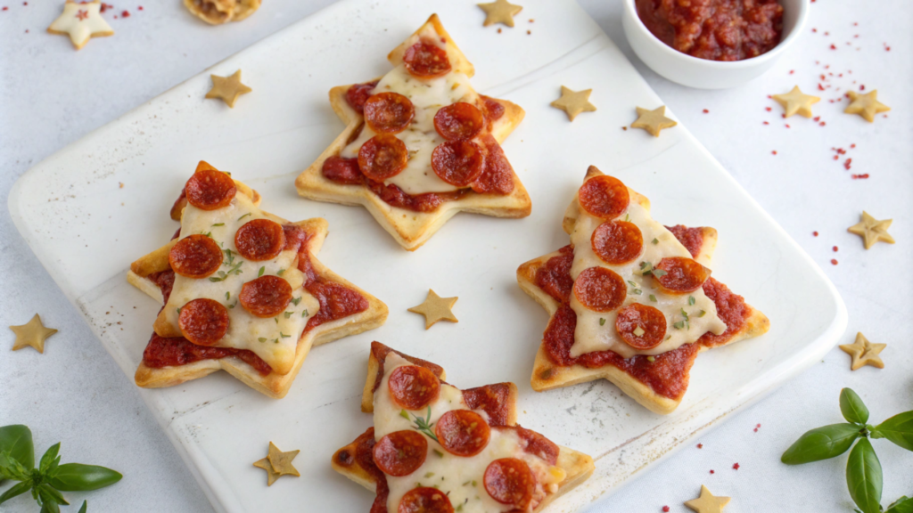 Christmas Pizza Bites
