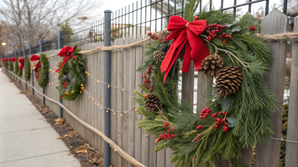 Natural garlands for fences