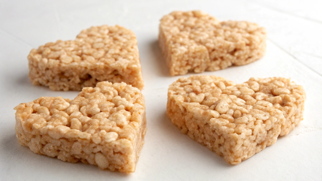 Rice Krispies in Heart Shape