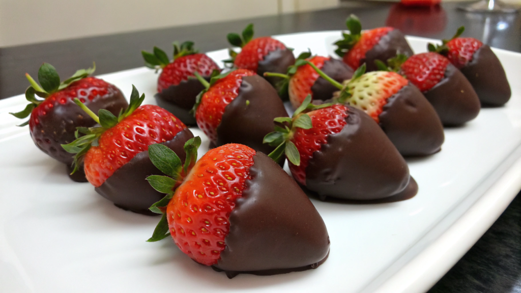 Strawberries in Chocolate