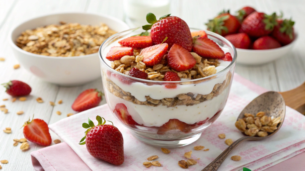 Yogurt Parfaits with Strawberries