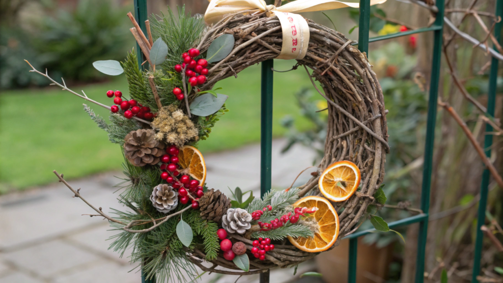 Wreaths from recycled materials