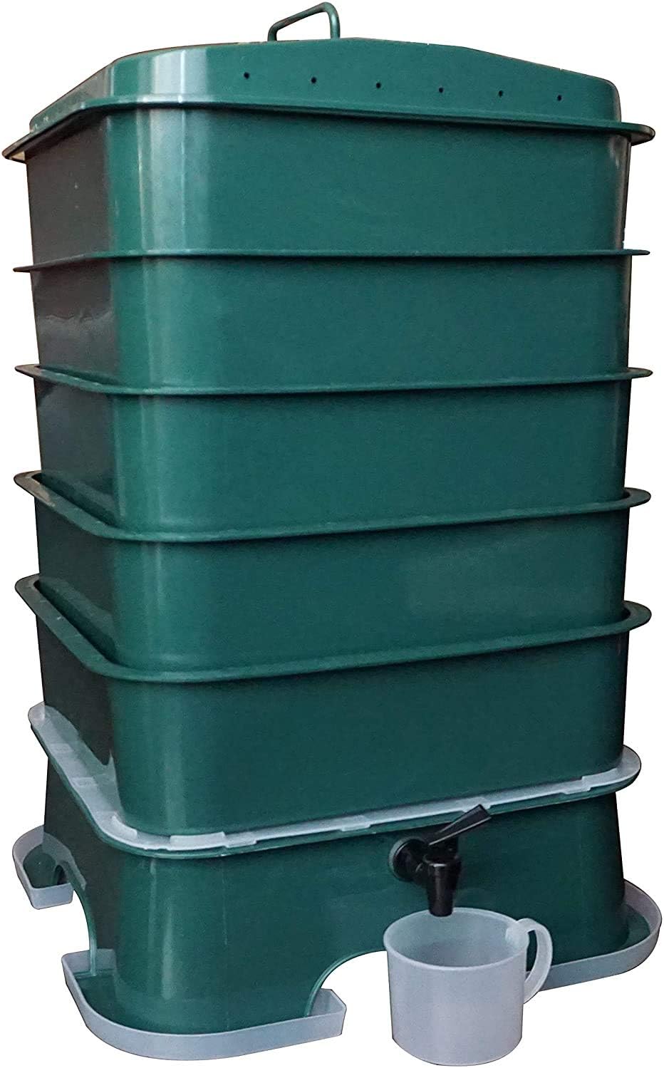 VermiHut Plus 5-Tray Worm Compost Bin