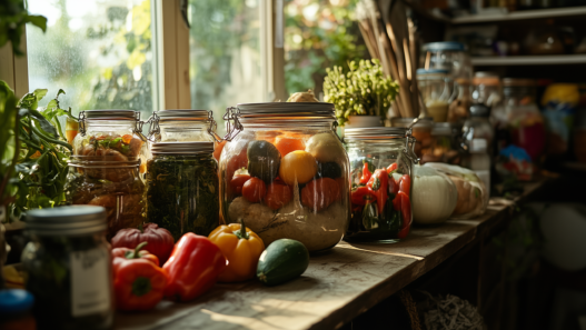 Preserved Harvest on The Table