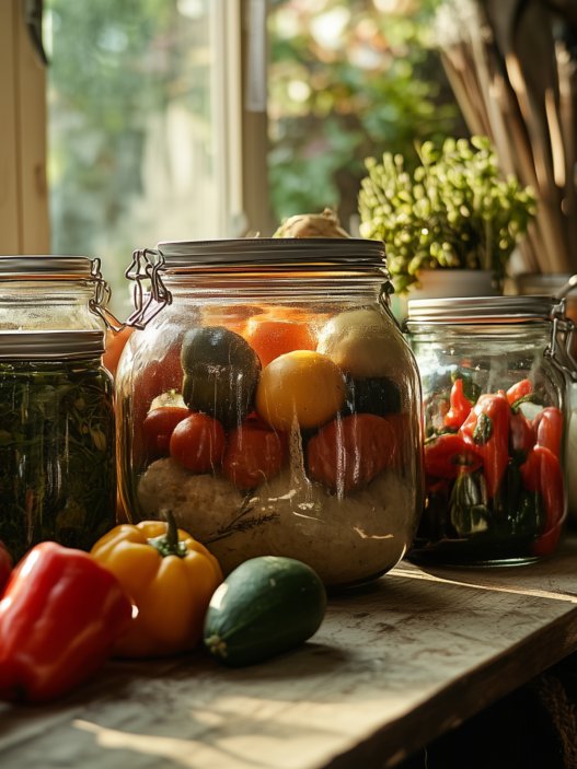 Preserved Harvest on The Table