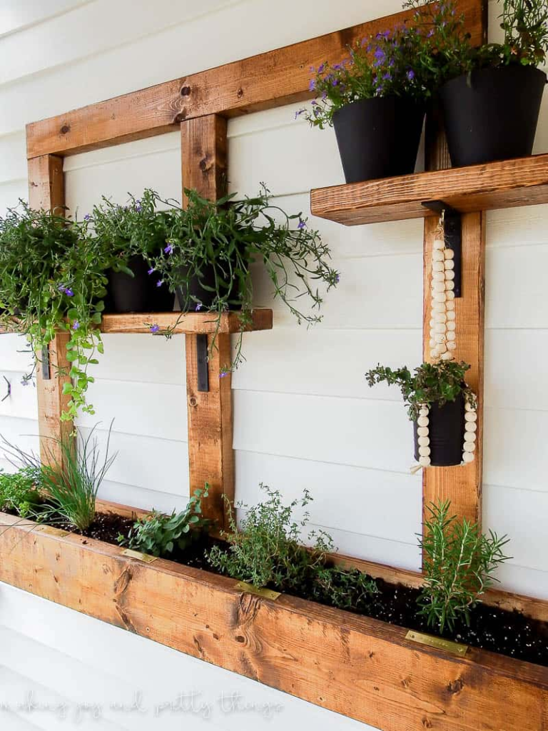 Wall-Mounted Herb Garden