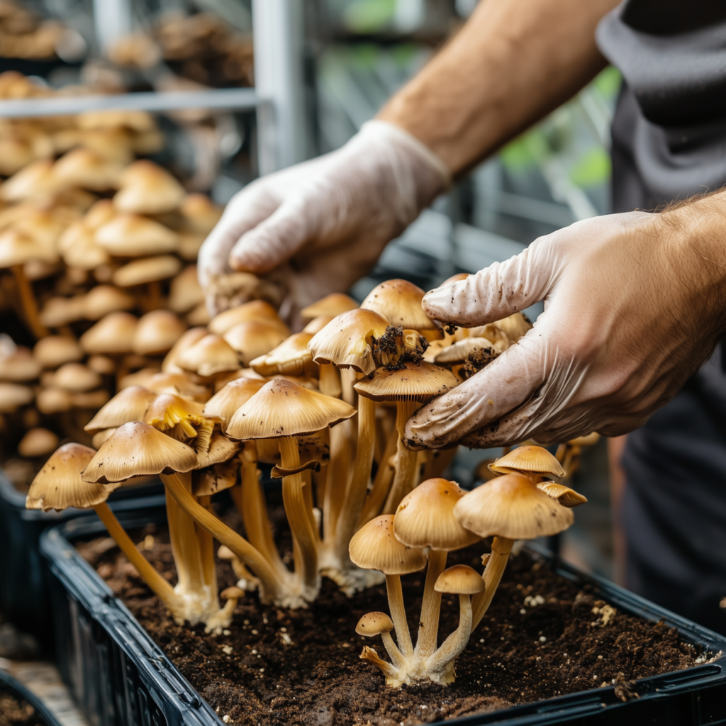 Growing Mushrooms in a Greenhouse