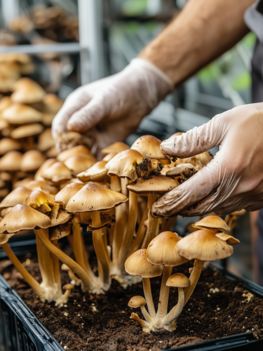 Growing Mushrooms in a Greenhouse