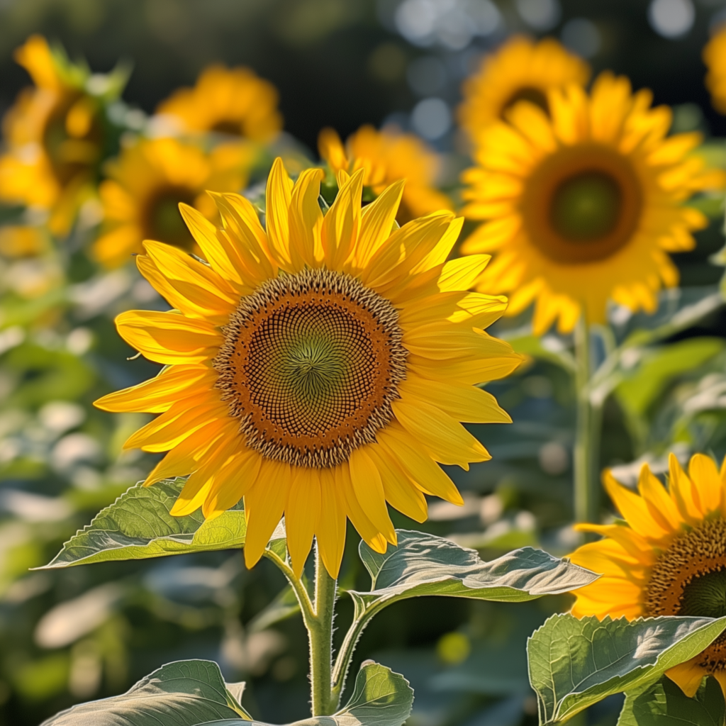 Sunflowers look like zinnias