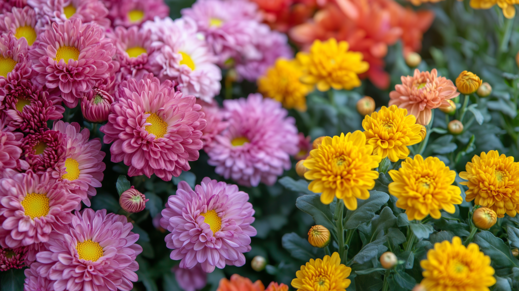 Chrysanthemums or "mums"