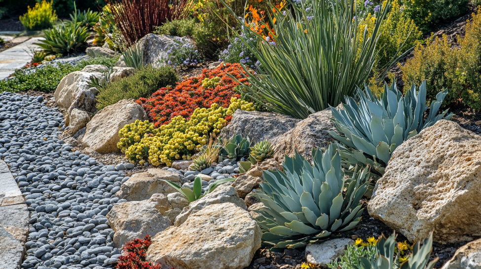 Water-Efficient Xeriscape Garden