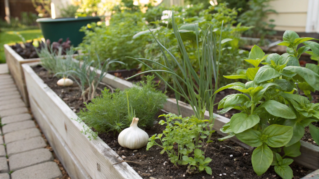 Garlic is a natural pest protector