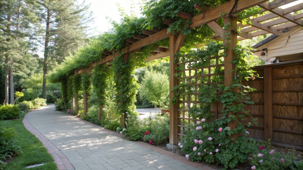 Garden Trellis into a Living Porch Divider