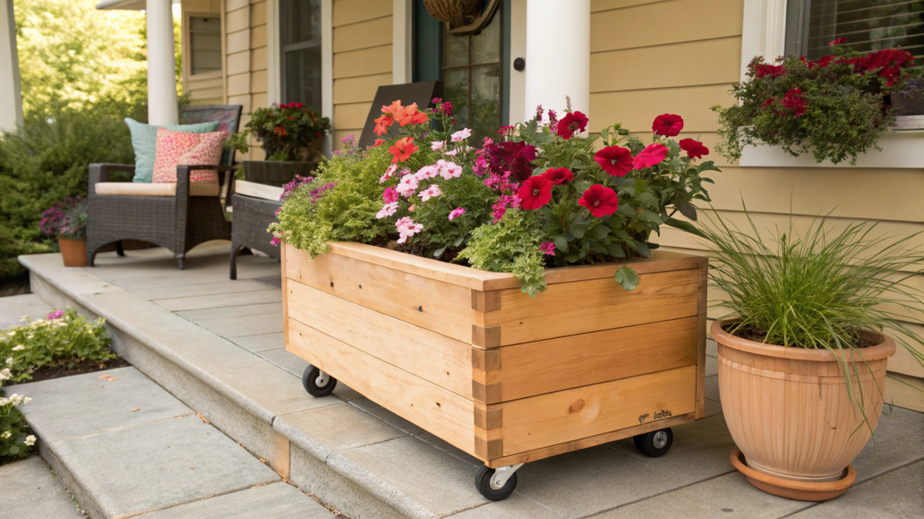  Porch Flower Box on Wheels