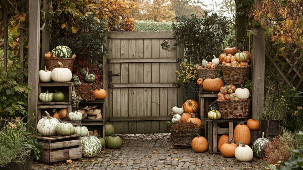 Pumpkin Garden Arrangements with a Twist