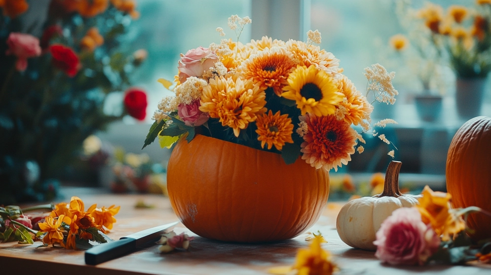 Pumpkin Flower Arrangements