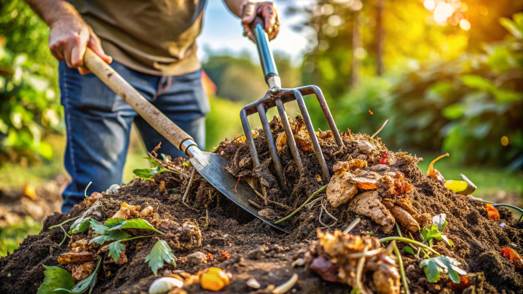 Aerate the compost regularly