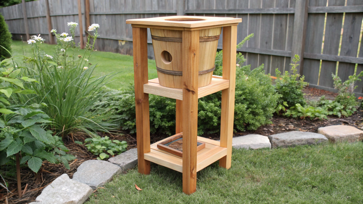 Triangle Bucket Stand 10 Practical Bucket Gardening Stand Plans (For 5-Gallon & More) 2025 ...
