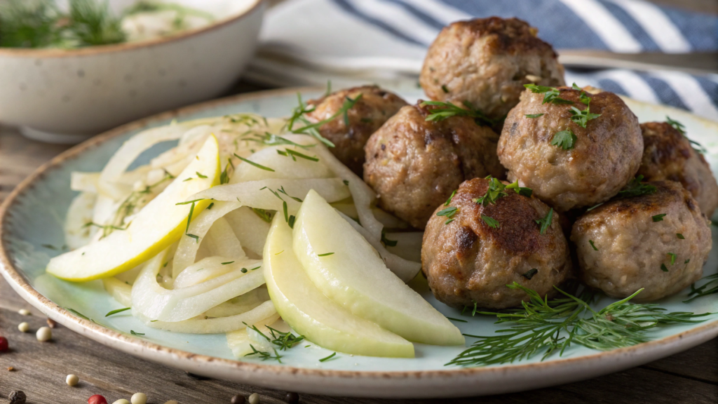 Turkey Meatballs with Fennel & Pear