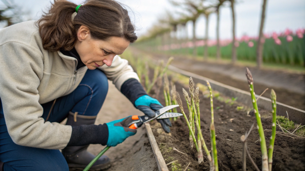 Preparing Asparagus for Winter