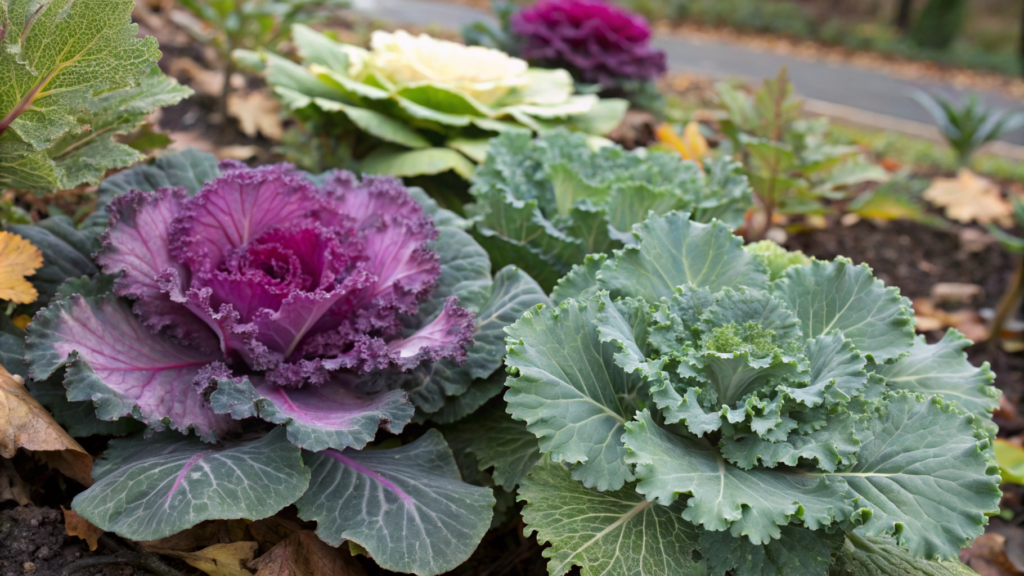 Ornamental cabbage and kale