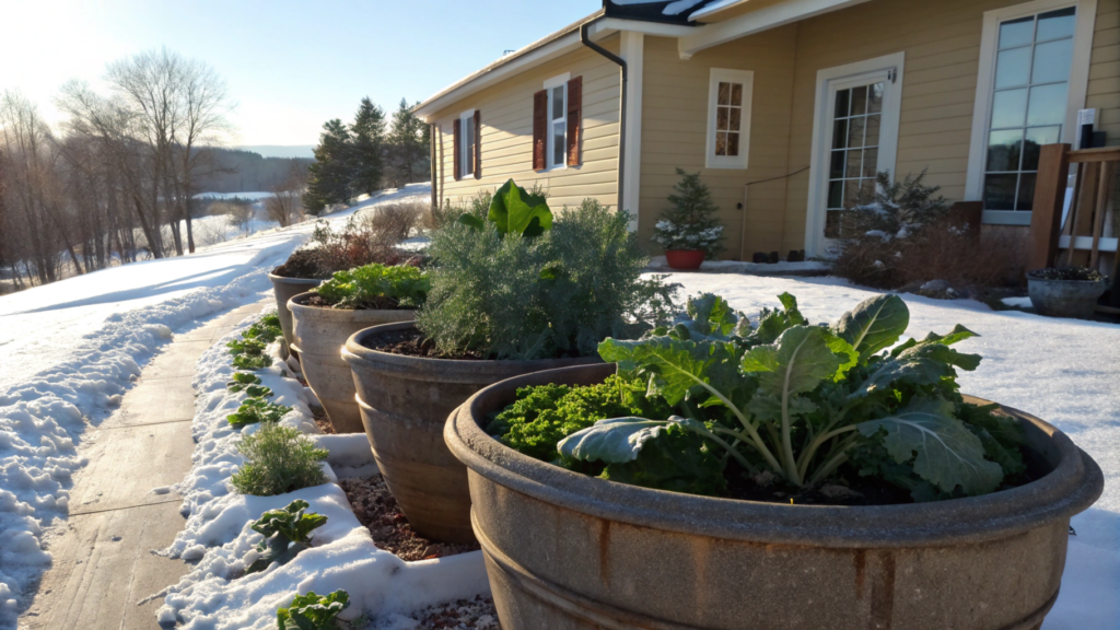 Tips for caring for a winter container garden