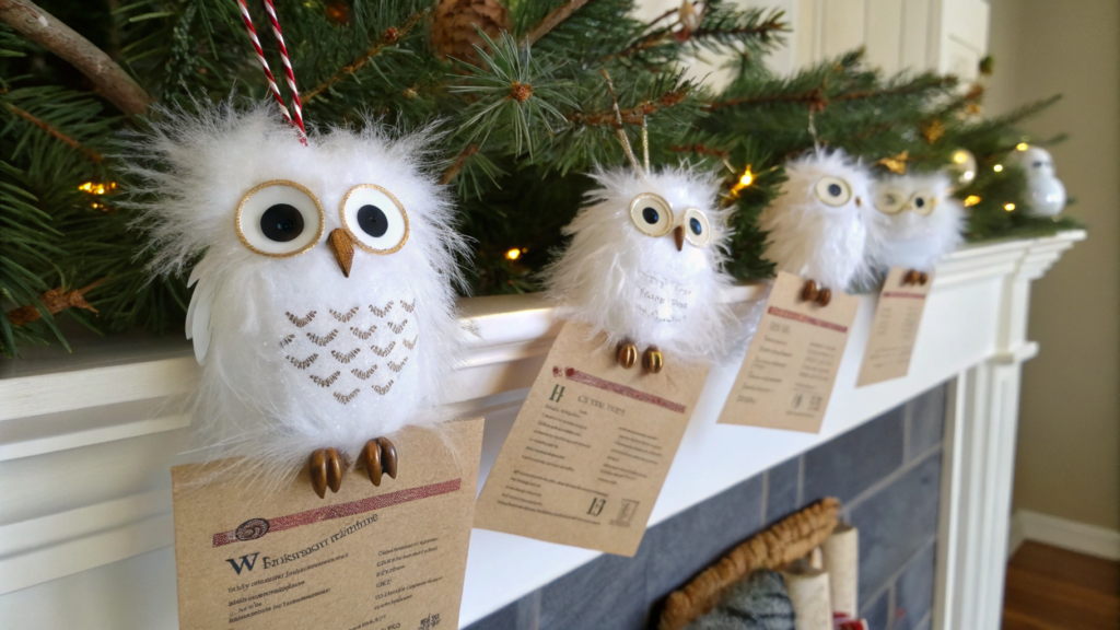 DIY Owl Post Ornaments