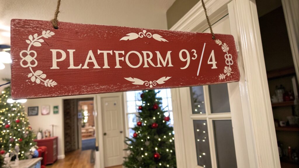 Platform 9¾ sign