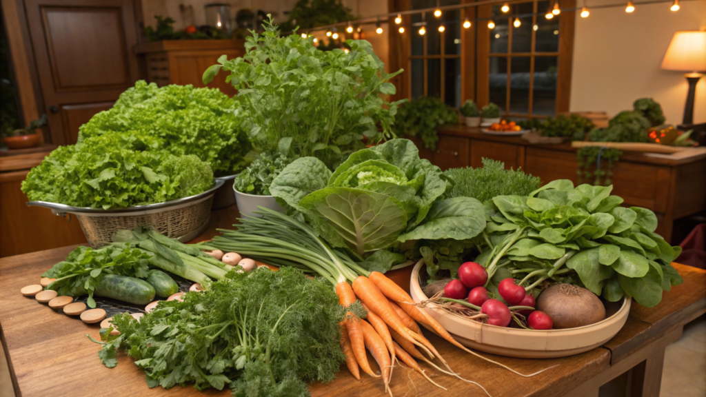 The right vegetables for indoor winter growing